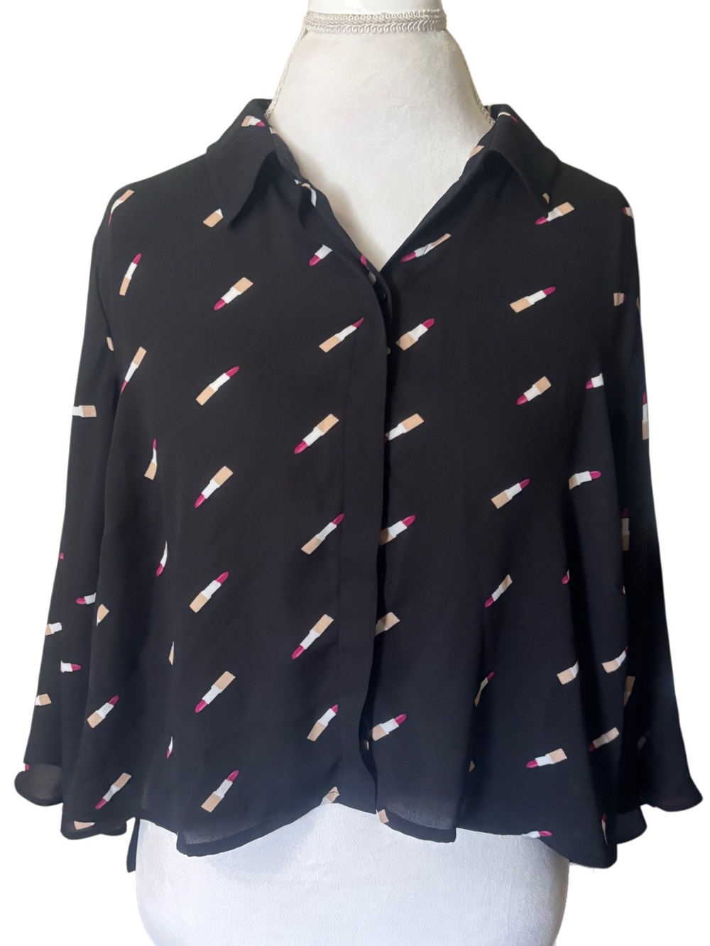 Ashley Nell Tipton for Boutique Lipstick Blouse Size 1X